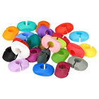 24Pcs Silicone Wine Glass Markers 8mm/0.31"ID Drink Label Tags Multicolor
