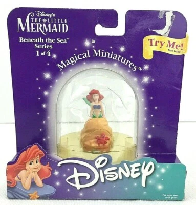 Nuevo en Paquete Disney Sirenita Bajo el Mar Serie #1/4 Miniaturas Mágicas 1999 Foto 1 de 4