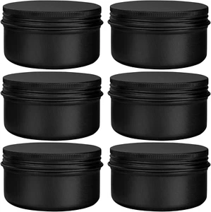 Confezione 6 Lattine Alluminio 4 Oz Contenitori Ermetici Lattine Bulk con Vite - Foto 1 di 12