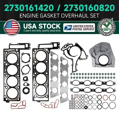 Juego de sellos de junta de revisión del motor para Mercedes-Benz G550 S500 W221 M273 5,5 V8 Foto 1 de 4