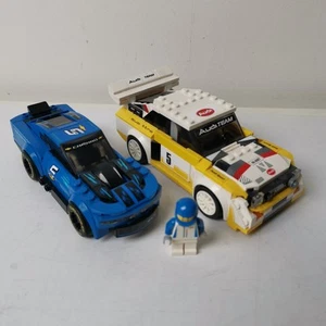 LEGO SPEED Audi Sport Quattro S1 76897 + Chevrolet Camaro ZL1 INCOMPLETO - Imagen 1 de 12