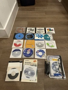 Lot of 18 Vintage Software CDs Windows XP Office 97 NT Server Kubuntu + More - Picture 1 of 6