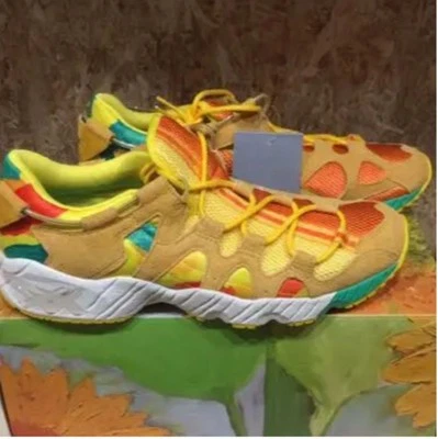 Asics Hombres Gel Mai 10US Zapatos para Correr Twister Amarillo Sin Usar - Imagen 1 de 4