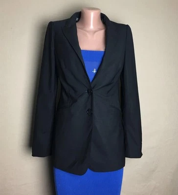 Burberry London Virgin Wool Black Blazer Jacket IT 38 US 4 - Image 1 of 4
