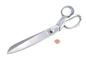 Supplies 12" Professional Heavy-Duty Fabric Scissors For Tailoring With Mirro... - Picture 1 of 3