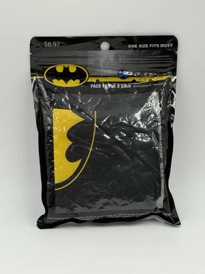2-Pack BATMAN Fashion Cloth Face Cover Gaiter Masks - Washable Reusable DC Comic - Image 1 of 4