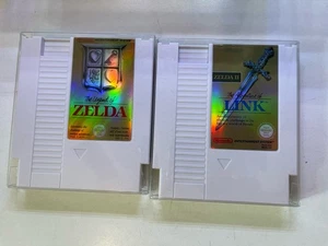 The Legend of Zelda 1 y 2 NES Nuevas Portadas y Etiquetas Holográficas + Fundas Probadas! - Imagen 1 de 22