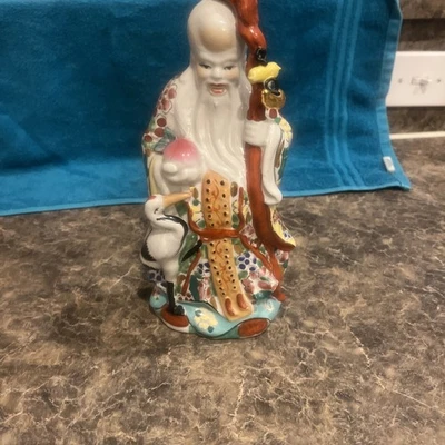 VINTAGE CERAMIC SHOUXING GOD OF LONGEVITY 11" - Image 1 of 4