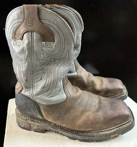 Justin Boots Men’s WK2101 Grey Commander X5 Square Steel Toe EH Work Boots 14EE - Picture 1 of 9