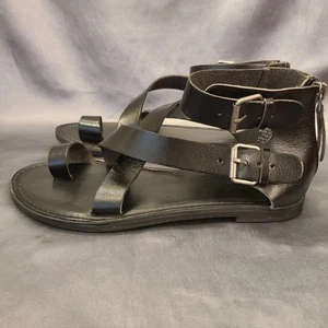 Universal Thread Womens Sandals Size 5.5 Black Maribella Toe Wrap Gladiator - Picture 1 of 9
