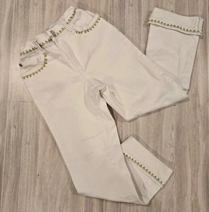 Matilda Jane Enchanted Garden Logan Cropped Straight Leg White Jeans Girls 8. - Picture 1 of 7