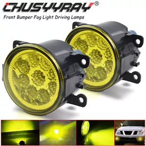 Par de luces antiniebla de parachoques delanteras amarillas para Subaru Forester 14-18 - Imagen 1 de 15