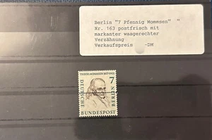 GERMANY BERLIN Western Sectors 1958 7pf ERROR Horizontal Serrations MNH - Picture 1 of 1