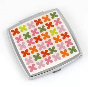Vintage ACME Studio ALEXANDER GIRARD “Quatrefoil" Compact Purse Hand Mirror NEW - Picture 1 of 2
