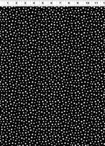 Susybee IRREGULAR DOT Black Quilt Fabric ~ sold by the 1/2 yard - Picture 1 of 1