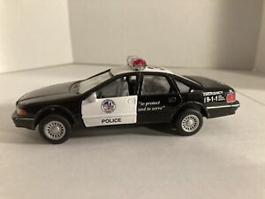 Police Toy Car Chevrolet Caprice 1:43 Kinsmart Die Cast Metal W/ Working Doors