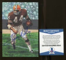 Leroy Kelly Signed Goal Line Art GLAC Autographed Browns BAS H05115