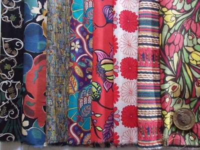 8 pieces of Liberty Tana Lawn cotton quilting Scrap Pack  Size 6’’x 9” - Image 1 of 4