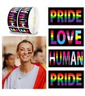 1000 sztuk Gay Pride Day Tęcza Naklejki Kolorowe Duma Miłość Ludzki prostokąt Sh...