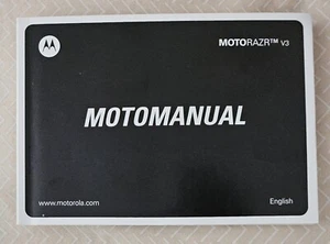 Téléphone à clapet d'origine Motorola Motorazr V3 manuel UNIQUEMENT manuel/livret - Photo 1 sur 6
