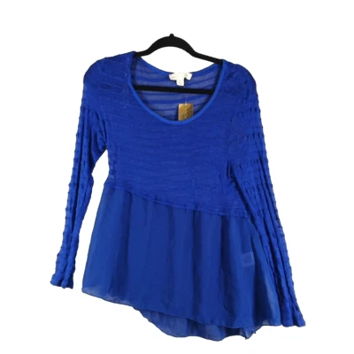 Pulôver casual novo com etiquetas Nicki Minaj feminino transparente MÉDIO (8-10) azul - Imagem 1 de 4