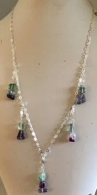 Juego de collar y pendientes de flourita Foto 1 de 2