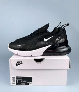 Nike Air Max270 Black White Half-Palm Casual Men's Shoes - Picture 1 of 7