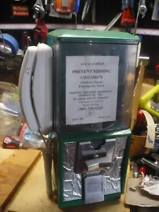 Vintage Telephone !! Northwestern Half Cab Model 60 Gumball Bulk Vending Machine - Picture 1 of 11