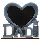 I Love Dad Photo Frame Fathers Day Decoration Metal Picture