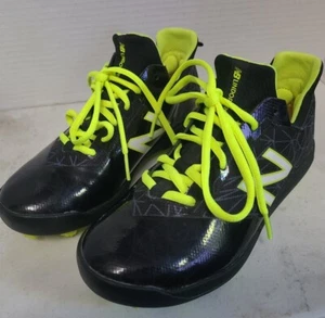 New Balance Lindor Pro Baseball Plastic Cleat Womens Size 3 Black and Yellow - Picture 1 of 10