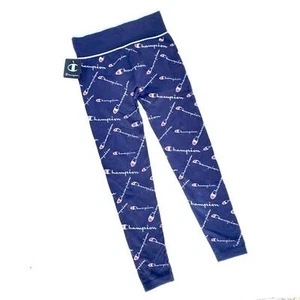 Champion kleine Leggings NEU Logo marineblau nahtlos Hochhaus Retro - Bild 1 von 6