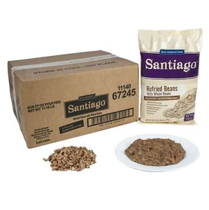 Frijoles fritos enteros Santiago - 29,77 oz. bolsa, 6 bolsas por cs - Imagen 1 de 1