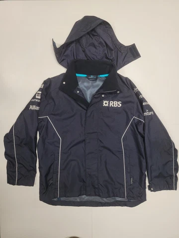 Williams F1 team Coat Jacket- XL With Sponsors RBS Budweiser Bridgestone RBS Cover