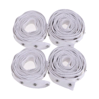 4yds White Popper Snap Button Tape Fastener Sewing Duvet Cover Cushion Craft - Image 1 of 4