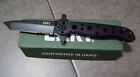 Crkt M16-10ksf Carson Special Forces Flipper Knife Combo Edge Tanto, Ss Handle