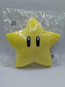 Super Mario Yellow Star 6" Plush All Star Collection Nintendo Sanei Japan NWT - Picture 1 of 4