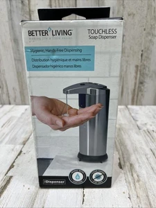 Dispensador de jabón sin contacto de acero inoxidable Better Living alimentado por batería #70190 - Imagen 1 de 8