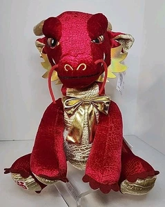 Build A Bear Chinese New Year Lucky Red Dragon With Tags And Ribbon. - Picture 1 of 13