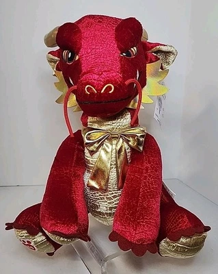 Build A Bear Chinese New Year Lucky Red Dragon With Tags And Ribbon. - Image 1 of 4