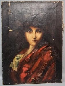 In the Manner of Eugene Mousset Painting Size Approx 40 x 30cm Unframed ISSUES - Picture 1 of 24