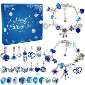 Calendario de Adviento Dije Pulseras 2025 para Niñas, 24 Días Navidad Cuenta Regresiva C... - Imagen 1 de 6
