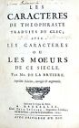 LA BRUYÈRE - LES CHARACTERS - BRUSSELS, JEAN LEONARD, 1693 - CENSORED EDITION