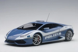 LAMBORGHINI HURACAN LP610-4 POLIZIA POLICE CAR 1:18 by AUTOart 74609 NEW IN BOX - Picture 1 of 15