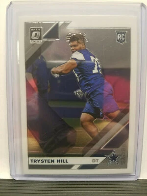 Trysten Hill 2019 Donruss Optic Football RC #127 Dallas Cowboys QTY - Image 1 of 2