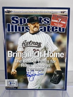 ROGER CLEMENS Signed Sports Illustrated 5/24/04 No Label Auto BECKETT (BAS) - Image 1 of 4