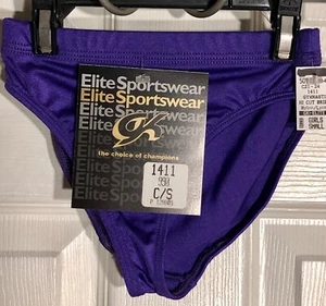 GK HIGH RISE HIGH CUT CHILD SMALL PURPLE GYMNASTICS BRIEFS #1411 Sz CS NWT ! - Picture 1 of 5