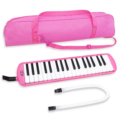keepdrum Melodica Pink 37 Tasten mit Tasche
