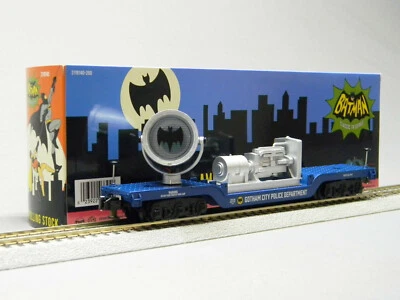 LIONEL AMERICAN FLYER BATMAN SEARCHLIGHT FLAT CAR S GAUGE railroad 2119140 NEW - Image 1 of 4