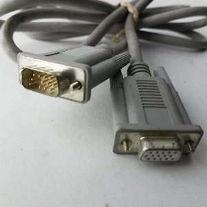 VGA 15-pin Extension Cable DB15 6 Ft Gray - Picture 1 of 4