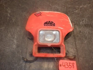 1985 HONDA XR 500 R HEADLIGHT SHROUD FENDER LENS NUMBER PLATE FRONT FORK 4358 - Picture 1 of 4